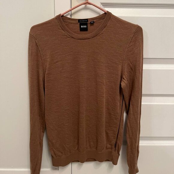 Hugo Boss Men's Banilo Regular Fit 100% Cashmere Knit Sweater Size S - Picture 1 of 4